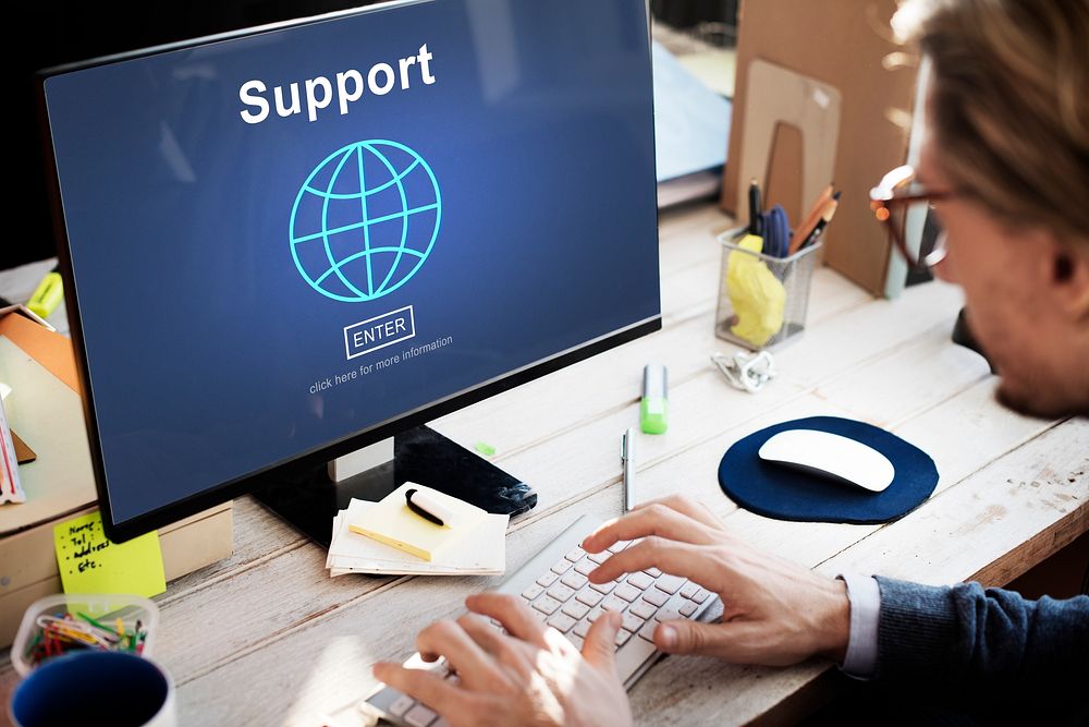Support Global Business Software Homepage Concept