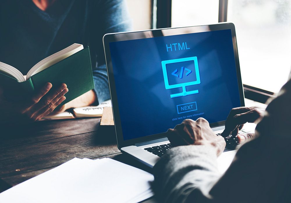 HTML Web Development Code Design Concept