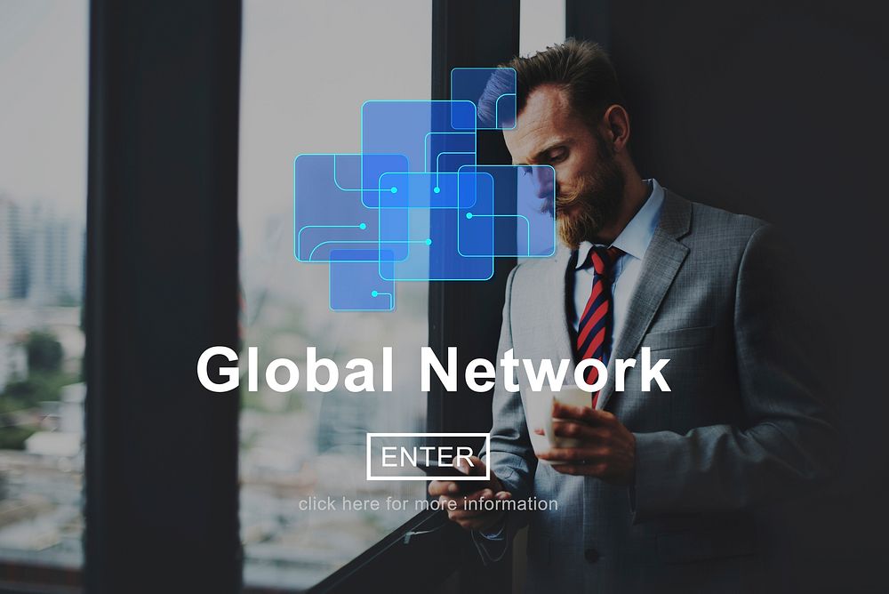 Global Network Connection Social Network Technology Internet Concept