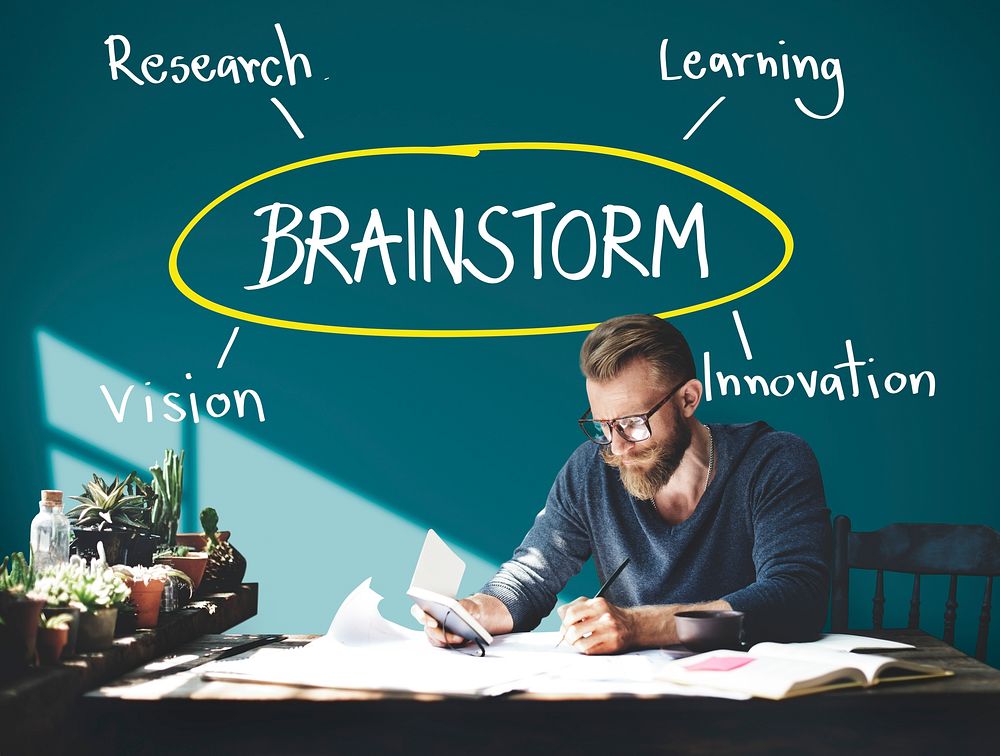 Brainstorm Education Inspire Learn Diagram Concept
