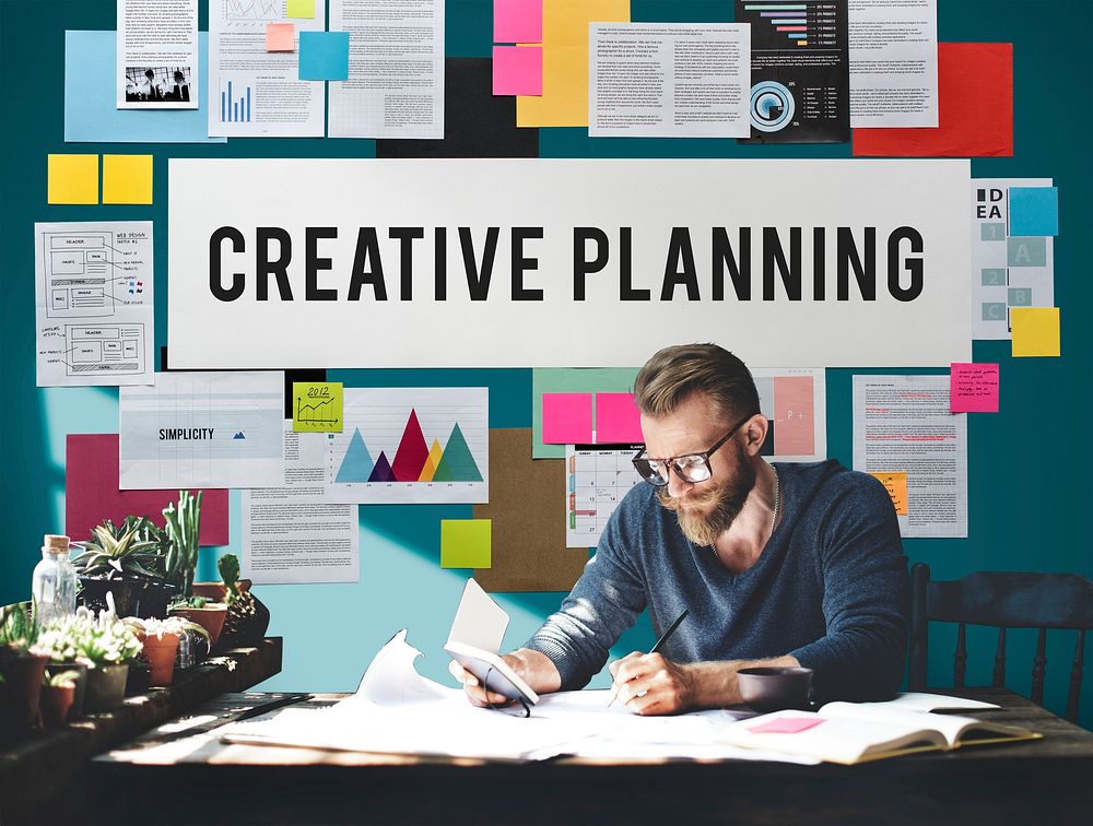 Creative Planning Process Evaluation Ideas Insight Concept