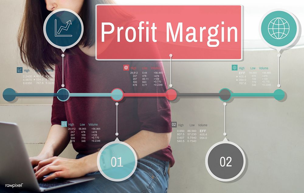 Profit Margin Finance Income Sales Revenue Accounting Concept