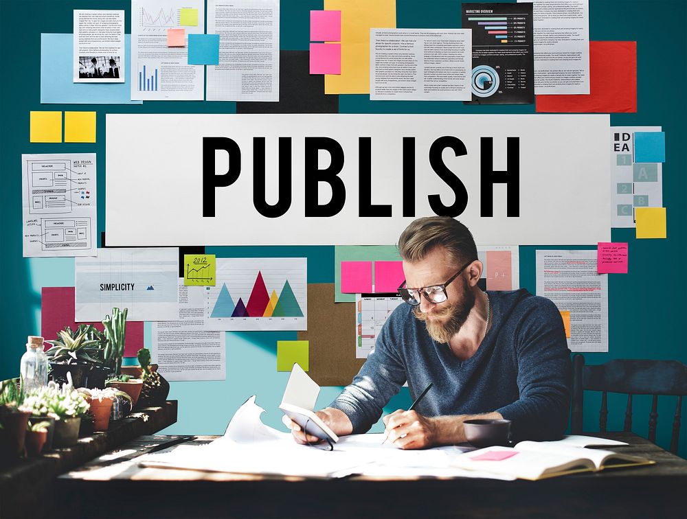 Publish Article Content Media Post Produce Write Concept