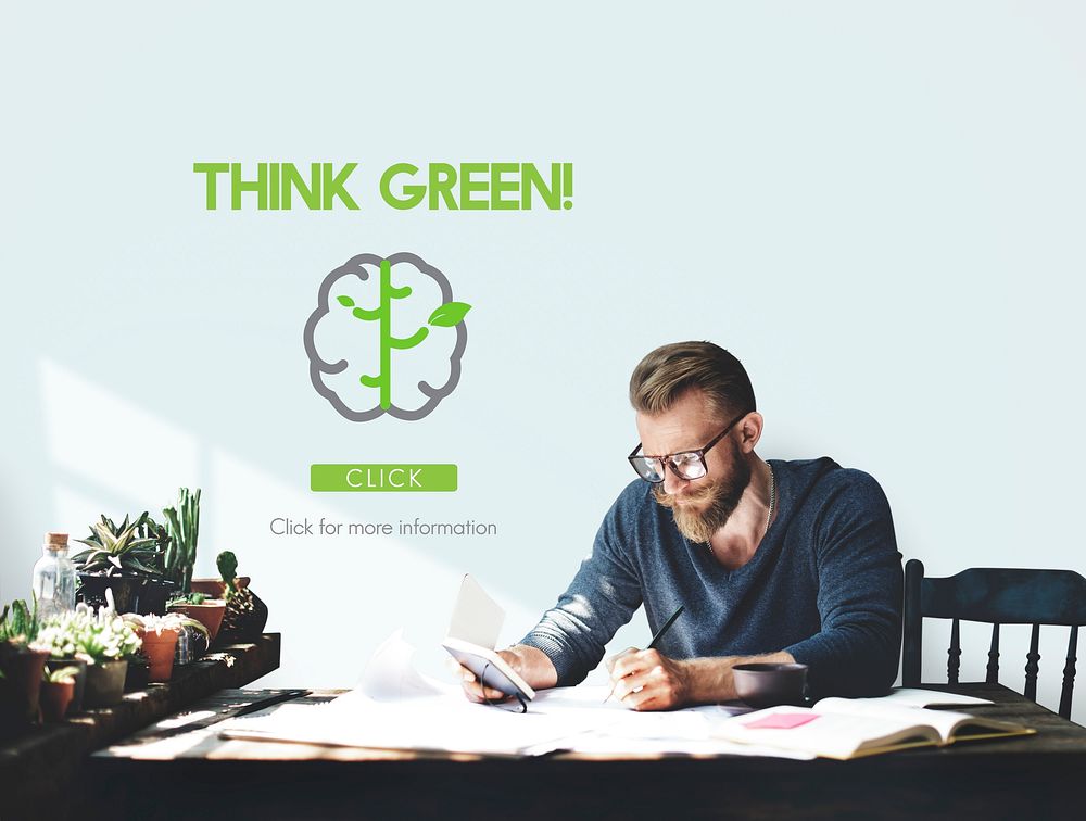 Go Green Refresh Think Green Concept