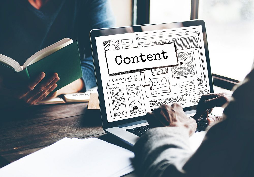 Content Blog Create Analyze Optimize Concept