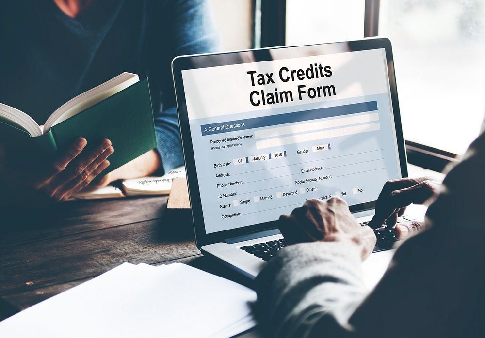 Tax Credits Claim Form Concept