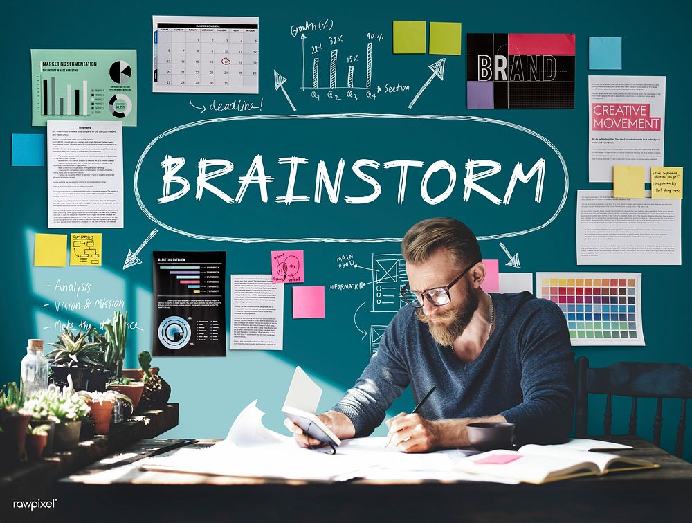 Brainstorm Inspiration Ideas Analysis Concept
