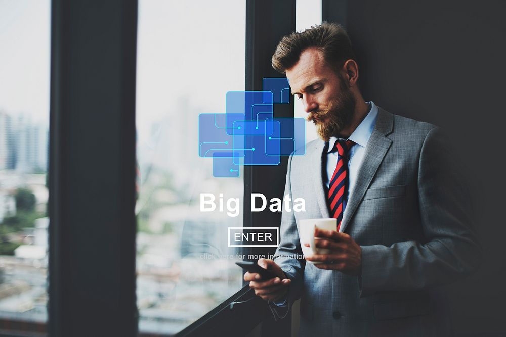 Big Data Information Cloud Technology Concept