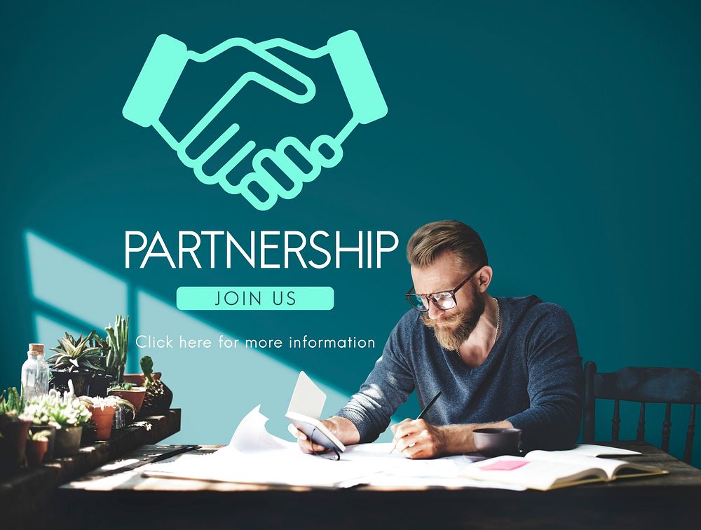 Business Organization Handshake Graphics Concept