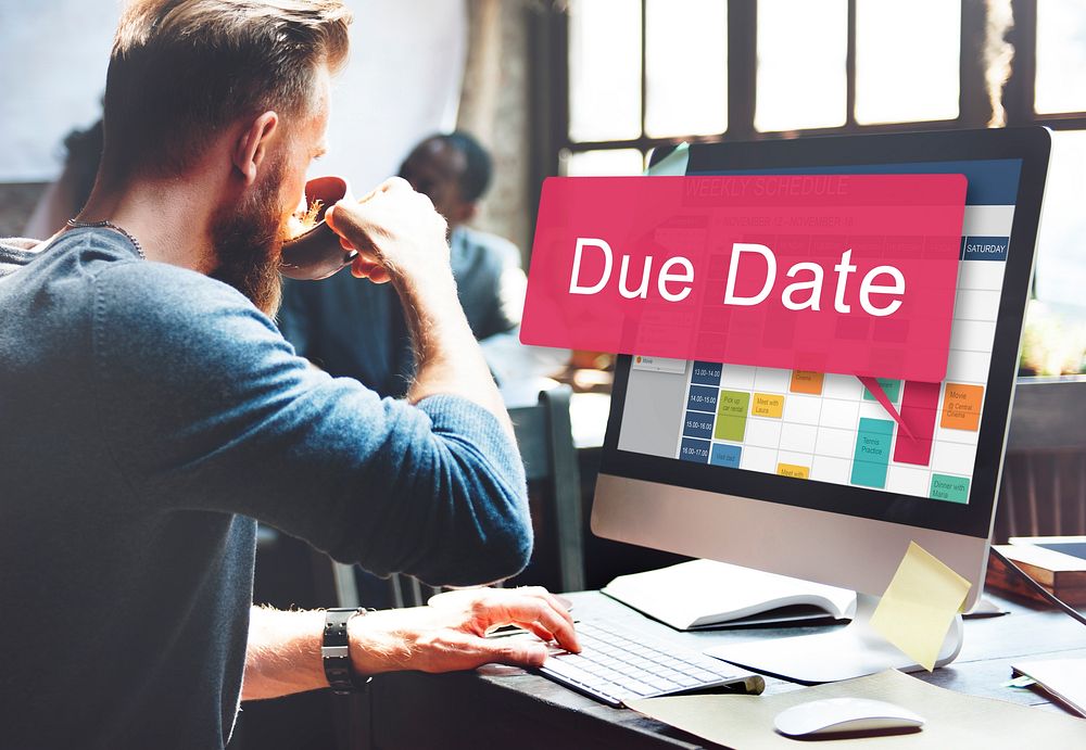 Due Date Deadline Appointment Event Concept
