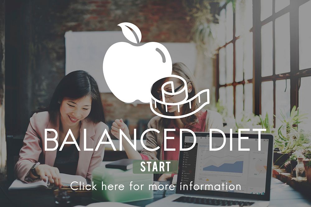 Balanced Diet Healthy Nutrition Choice Selection Concept