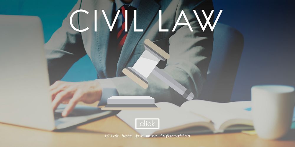 Civil Law Court Judge Justice Legal Fairness Gavel Concept