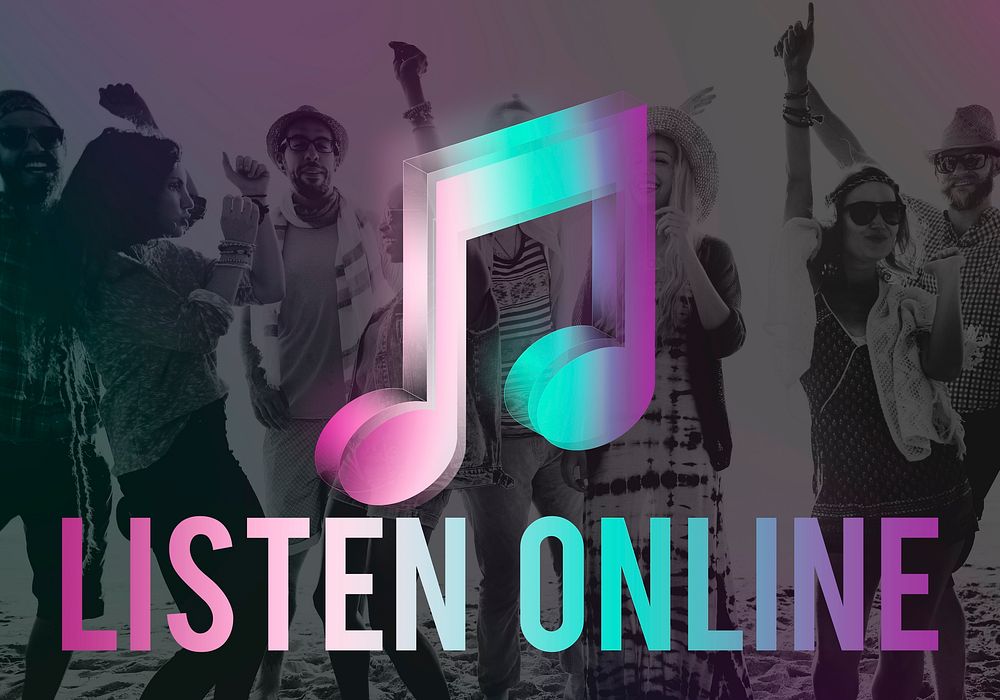 Digital Music Streaming Online Entertainment Media Concept