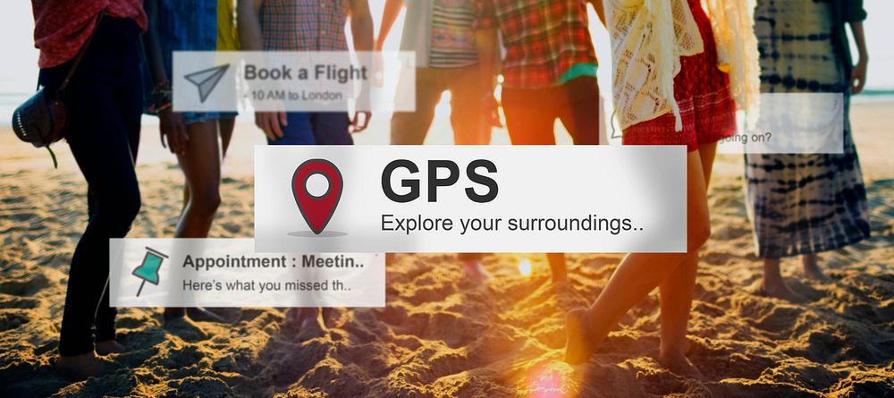 GPS Navigation Journey Location Concept