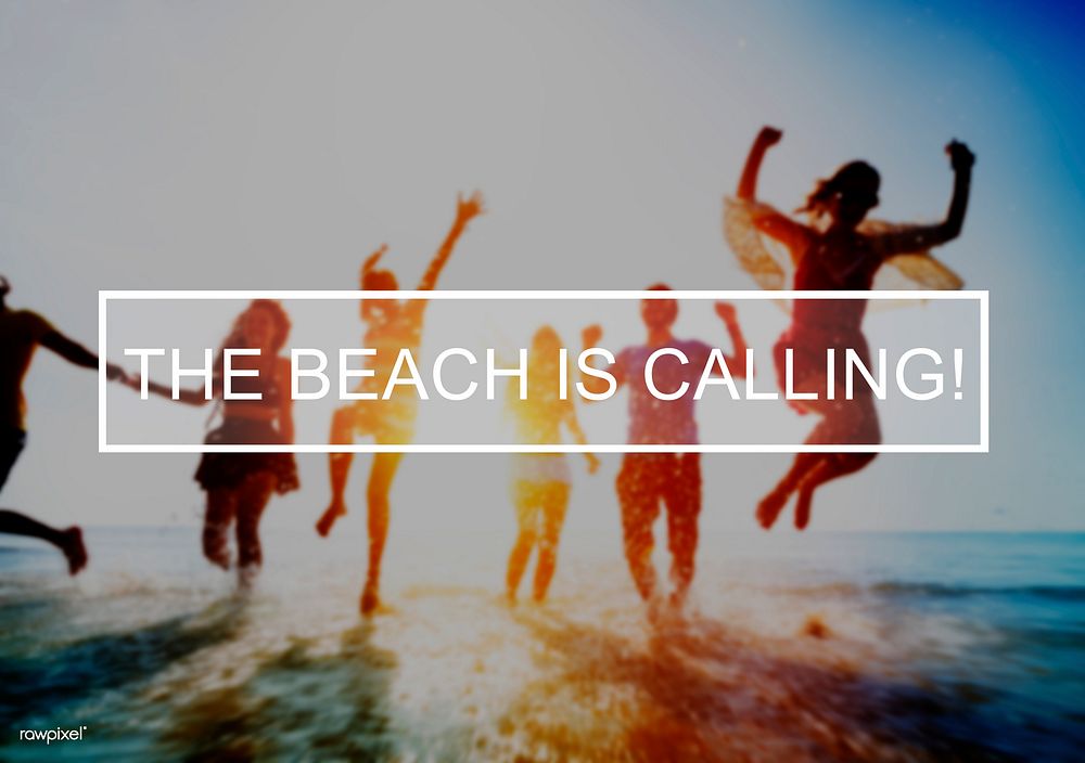The Beach Is Calling Summer Enjoying Concept