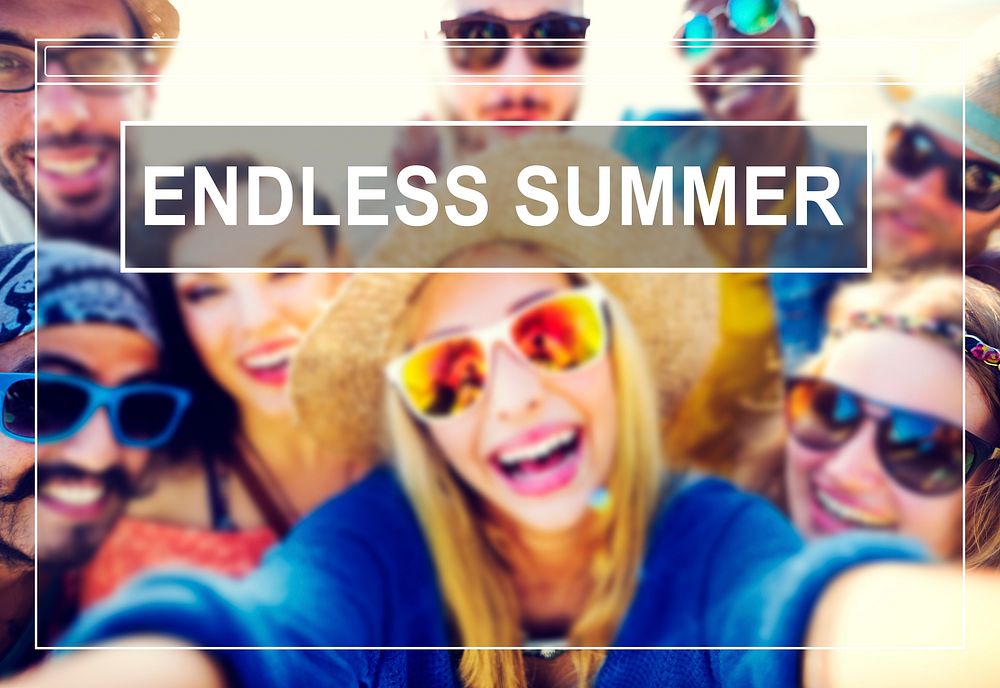 Endless Summer Beach Friendship Holiday Vacation Concept