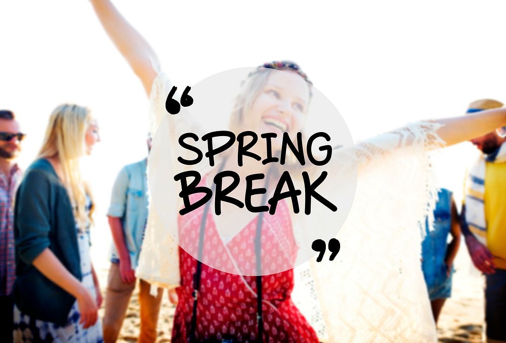 Spring Break Beach Party Teenager Adolescence Leisure Concept