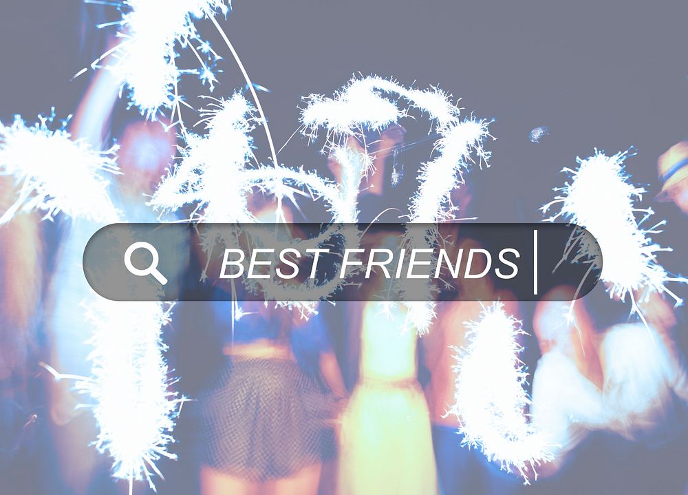 Best Friends Friendship Searching Box Concept