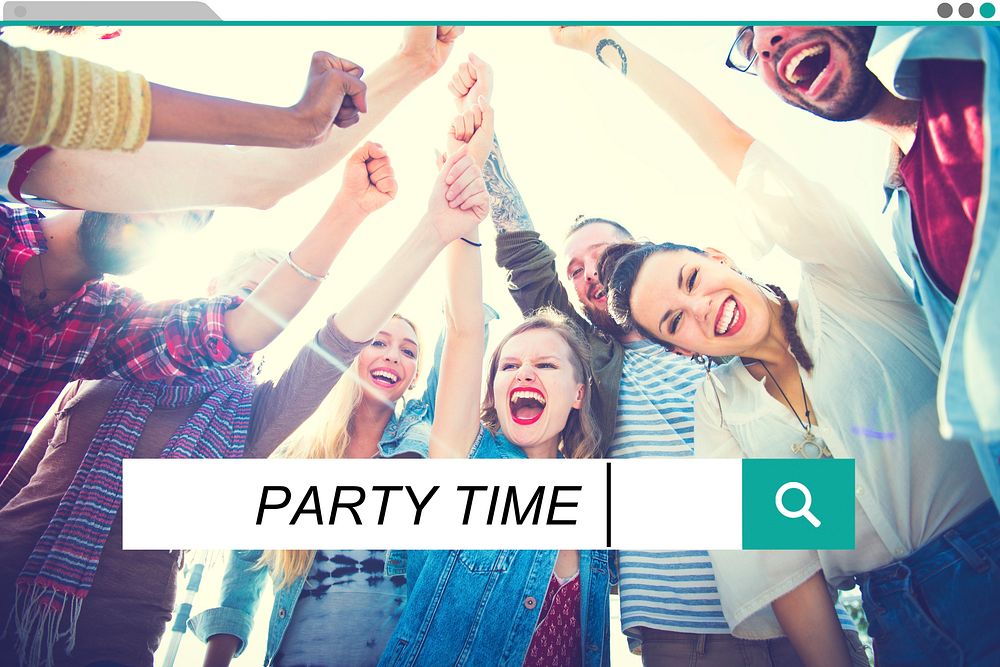 Party Time Beach Enjoyment Summer Holiday Concept