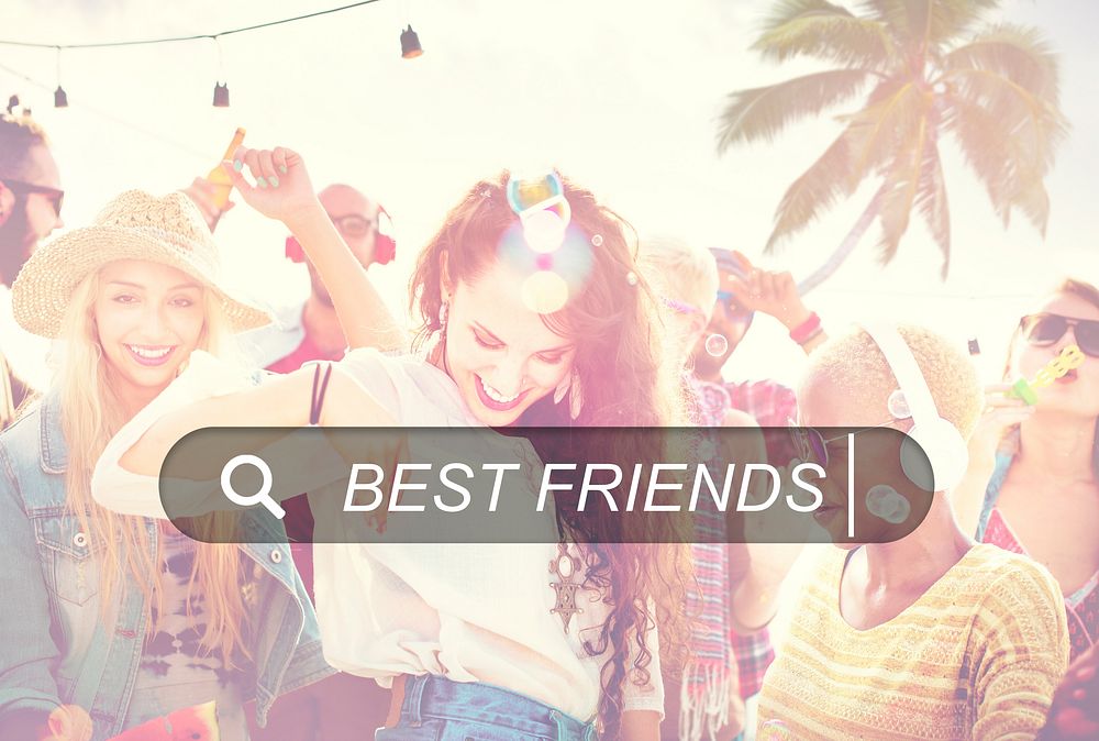 Best Friends Friendship Searching Box Concept