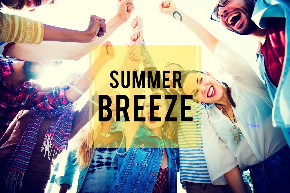 Summer Breeze Beach Friendship Holiday Vacation Concept