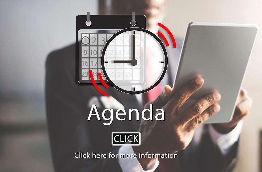 Agenda Appointment List Organizer Plan Reminder Concept