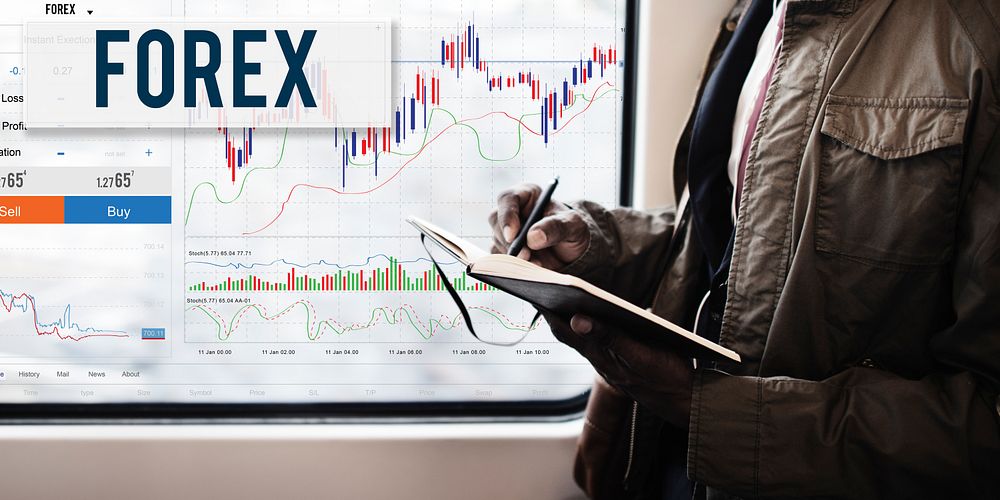 Forex Stock Exchange Graph Global Business Concept