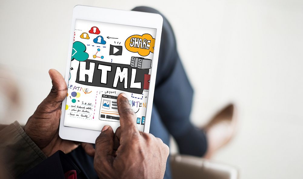 HTML Web Page Content Graphic Concept