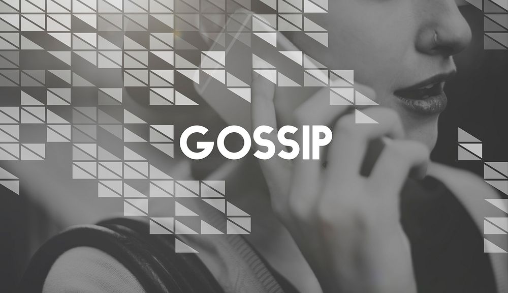 Gossip Gossiping Gossipy Private Rumor Secret Concept