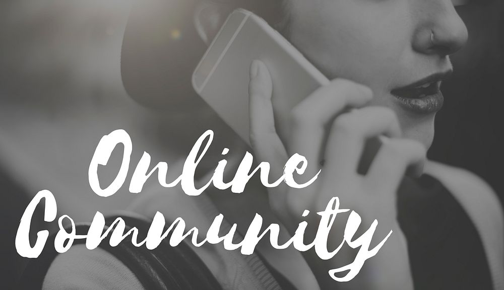 Online Communication Community Social Media Concept