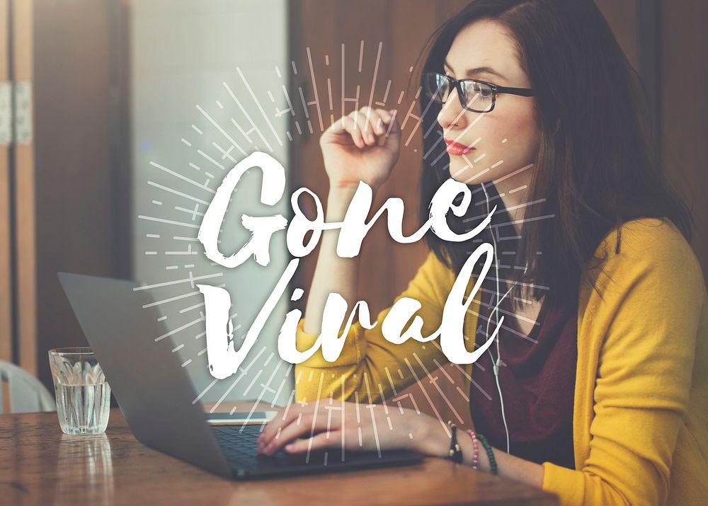 Gone Viral Social Media Networking Connection Sharing Concept