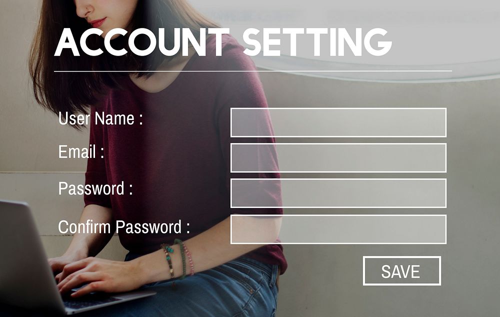 Account Setting Internet Member Password Privacy Concept
