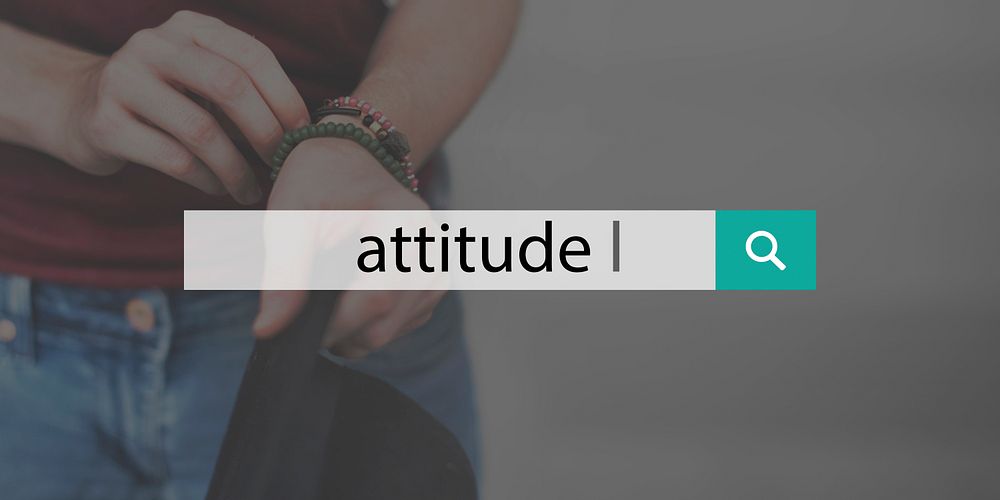 Attitude Person Text Optimistic Mindset Concept