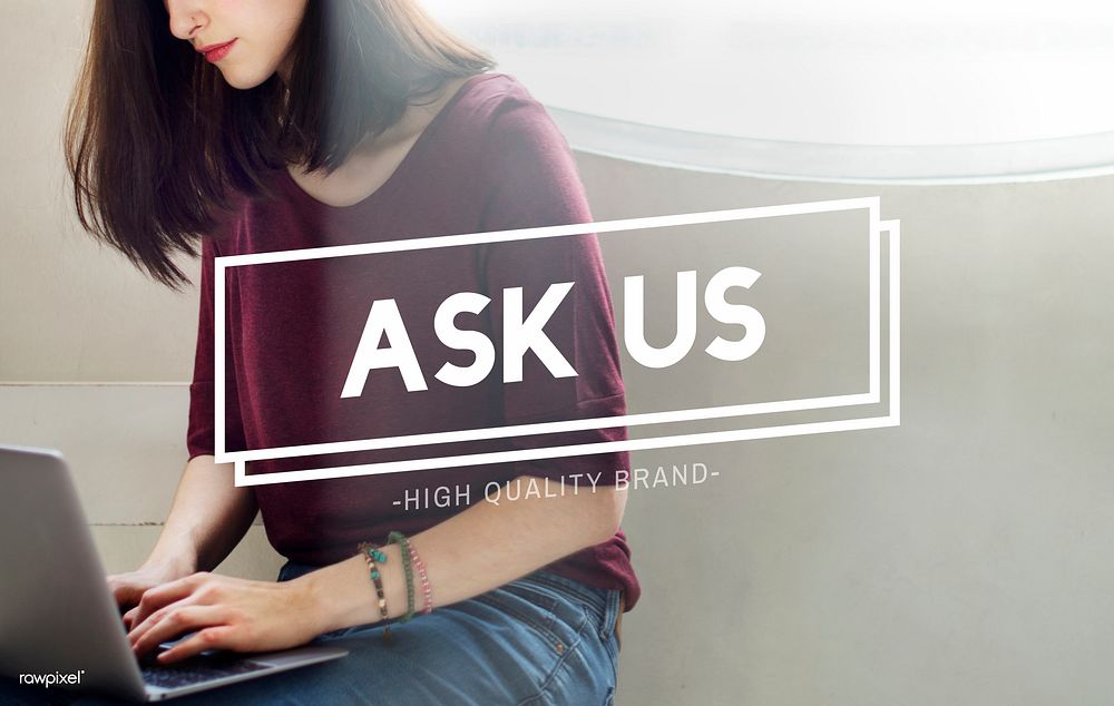 Ask Us Enquire Message Communicate Concept