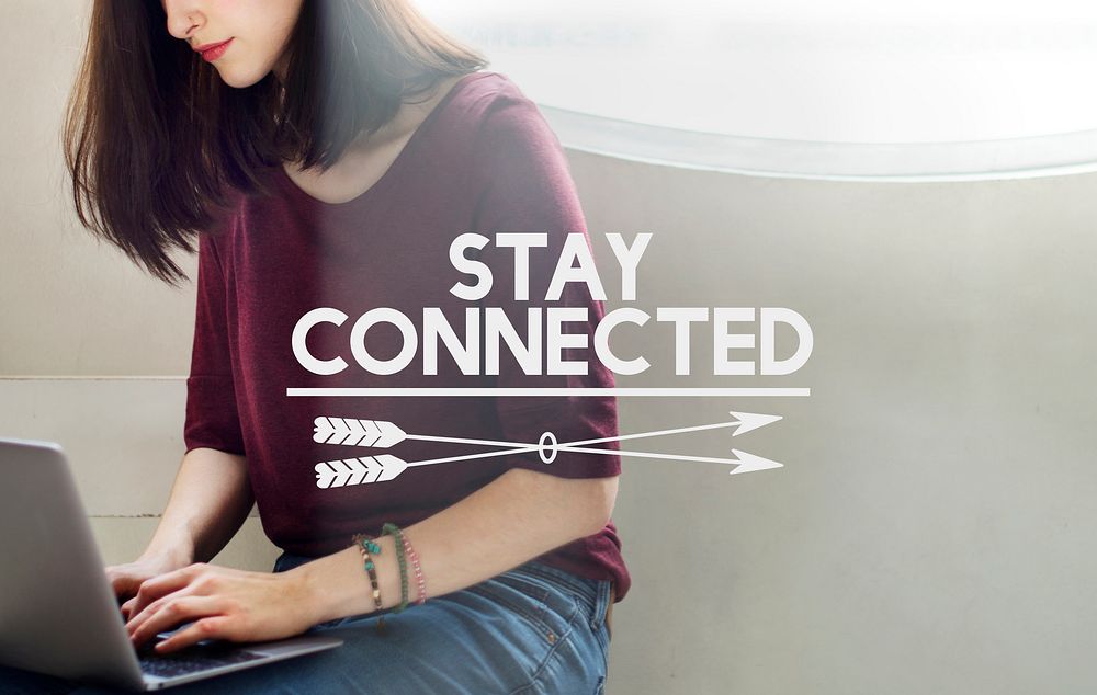 Stay Connected Internet Networking Communication Concept
