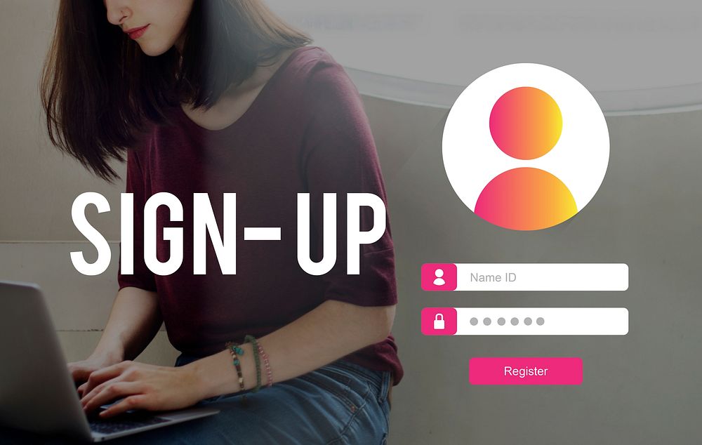 Sign Up User Password Privacy Concept