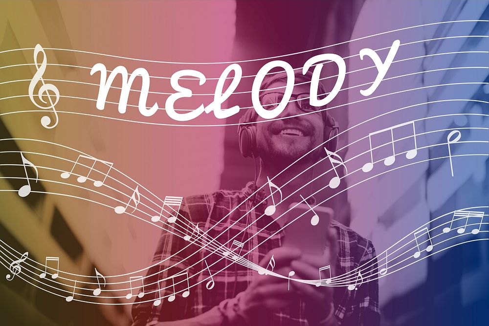 Melody Music Note Rhythm Graphic Concept