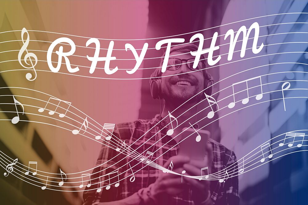 Melody Music Note Rhythm Graphic Concept