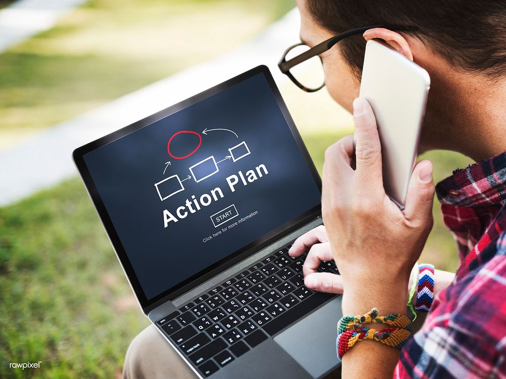 Action Plan Planning Strategy Vision Tactics Objective Concept