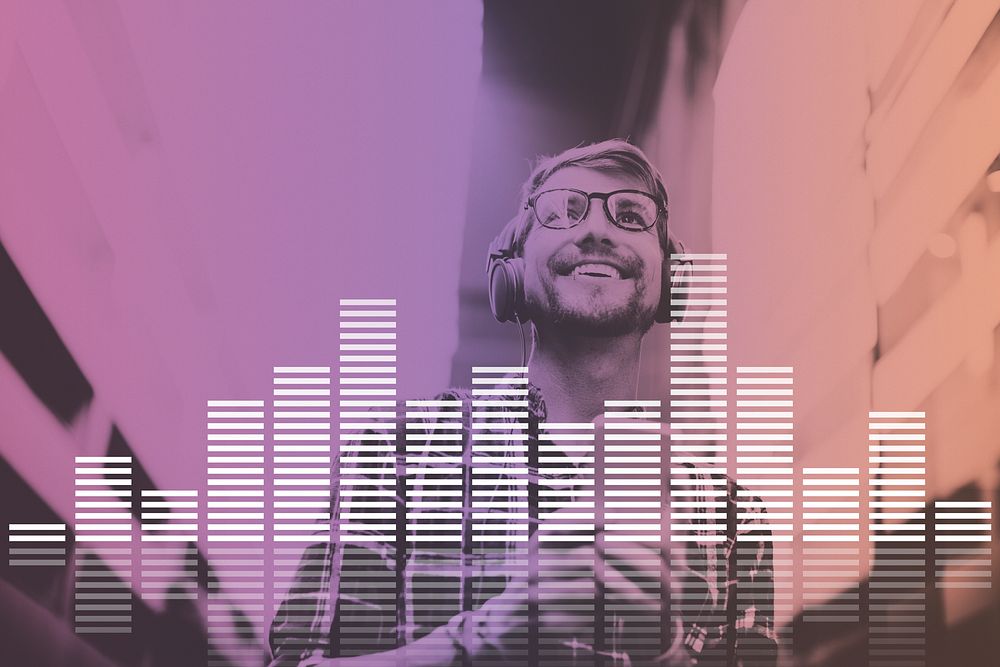 Audio Digital Equalizer Music Tunes Sound Wave Graphic Concept