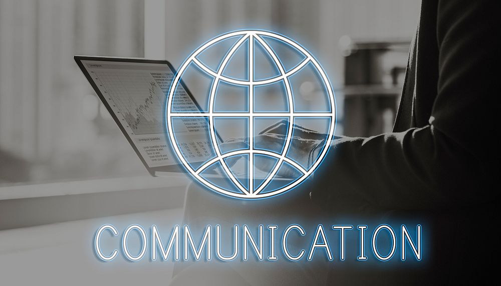 Internet Webpage Global Communication Network Concept