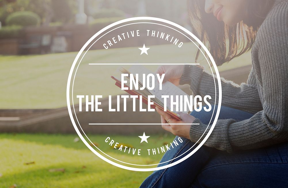 Enjoy Little Things Positivity Happiness Concept