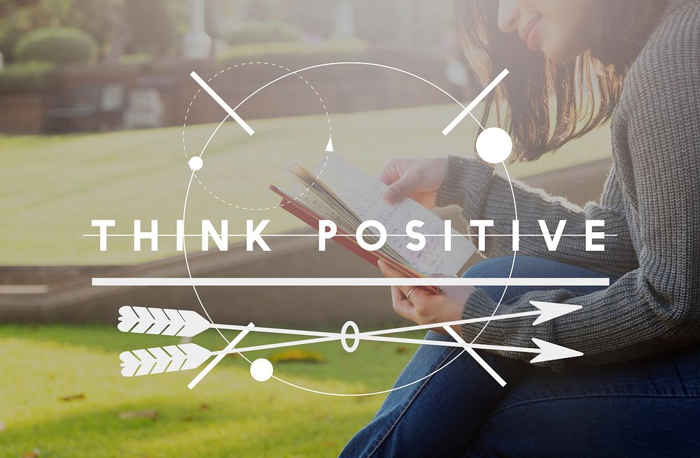 Think Positive Attitude Happiness Optimistic Concept