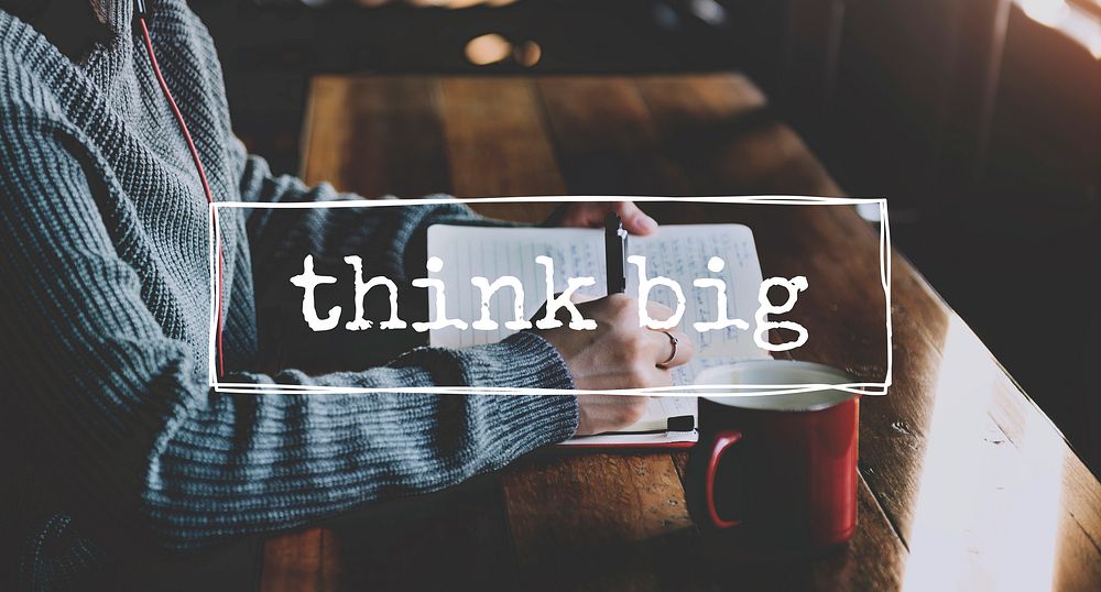 Creative Think Big Thoughts Graphic Concept