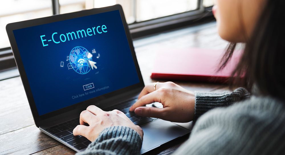 E-Commerce Digital Marketing Global Business Online Technology Concept