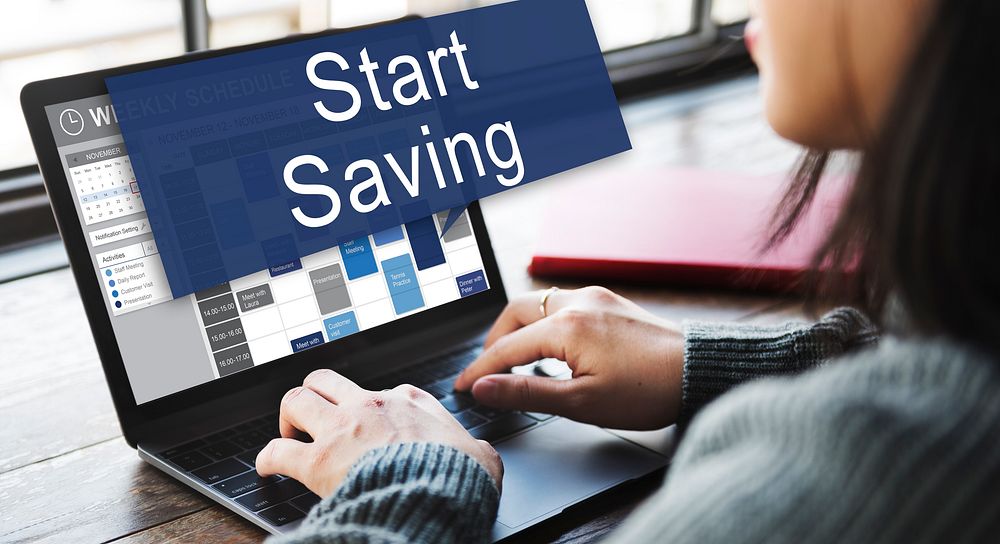 Start Saving Economy Banking Financial Concept
