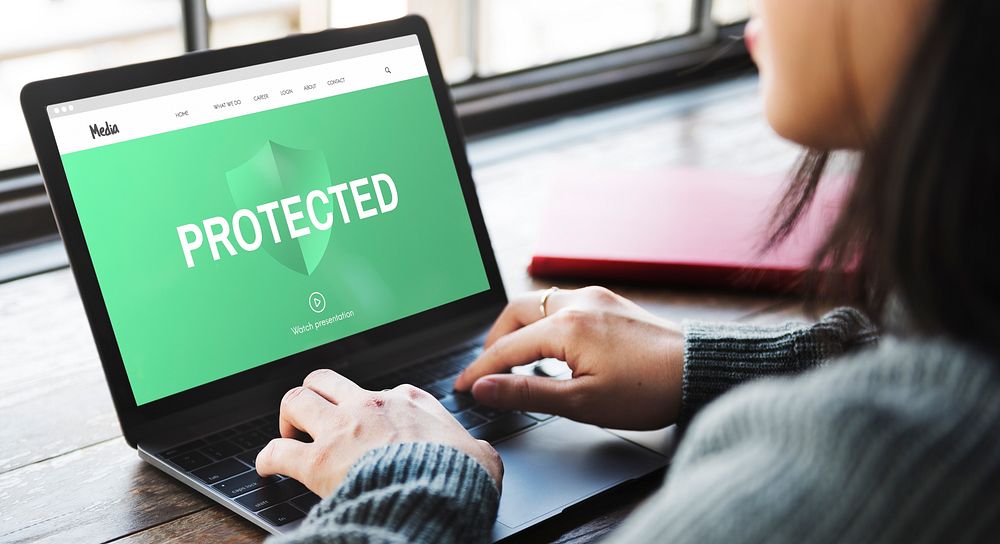 Internet Security Protected Protection Concept