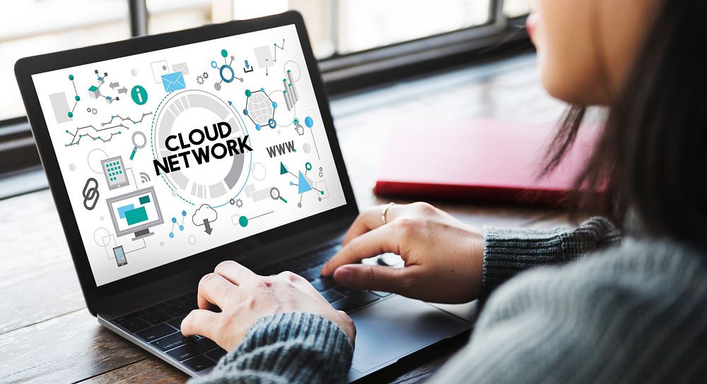 Cloud Network Technology Online Internet Connection Concept