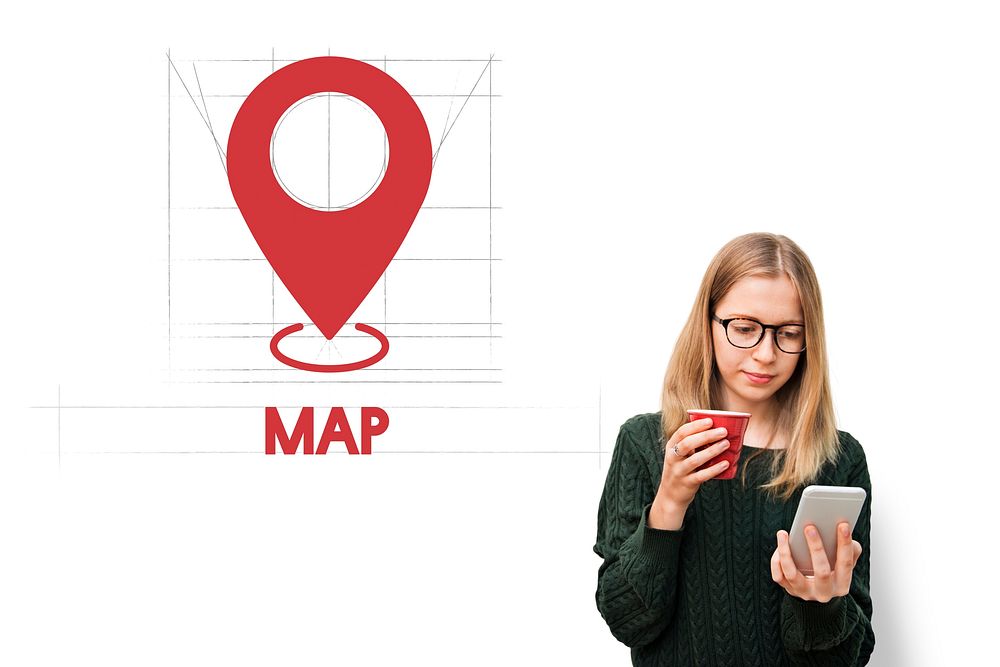 Navigation Location Mapping Destination Technology Graphic Concept