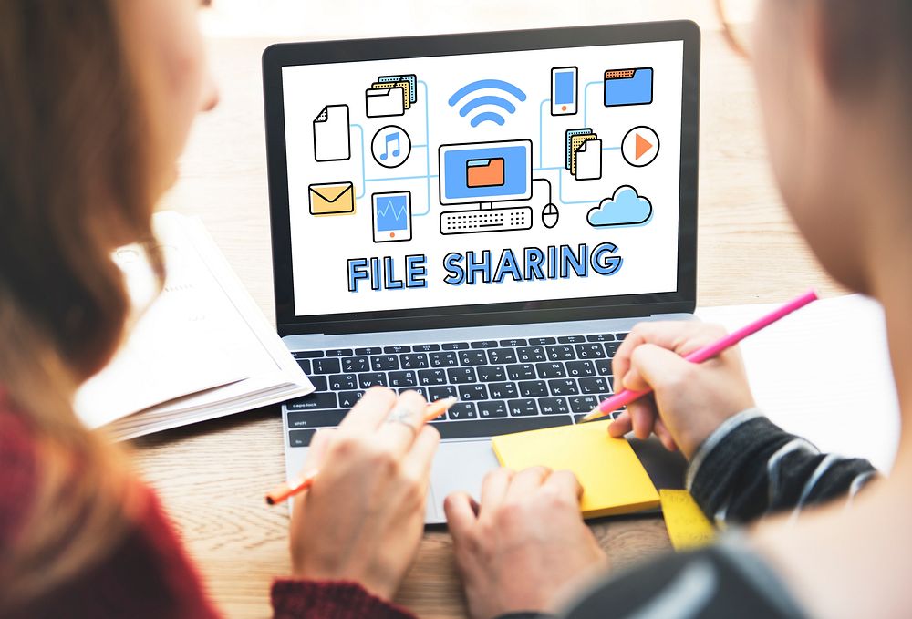 file Sharing Technology Data Transfer Concept